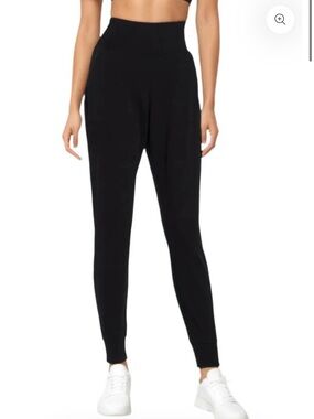 Marika High-Rise Black Jenny Jogger Pants for Women